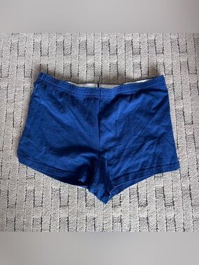 Soffe Classic Shorts Stretch Elastic Waist Cheer Lounge Royal Blue Size S